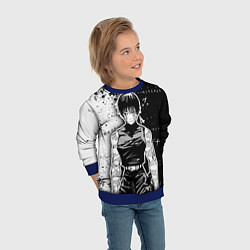 Свитшот детский Маки Зенин из Jujutsu kaisen, цвет: 3D-синий — фото 2