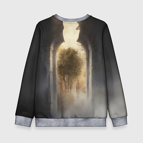 Детский свитшот Принцесса и её рыцарь / 3D-Меланж – фото 2