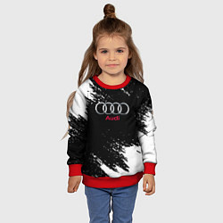 Свитшот детский AUDI sport краски, цвет: 3D-красный — фото 2