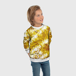 Свитшот детский Желто-белая абстракция, цвет: 3D-белый — фото 2