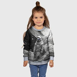 Свитшот детский Космической путешественник, цвет: 3D-меланж — фото 2