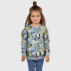 Свитшот детский Бесконечные марки, цвет: 3D-меланж — фото 2