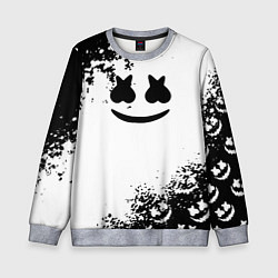 Свитшот детский Marshmello dj краски, цвет: 3D-меланж