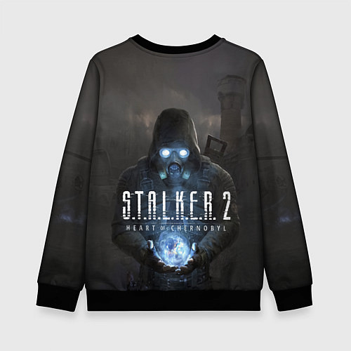 Детский свитшот STALKER 2 одиночка с артефактом / 3D-Черный – фото 2