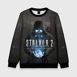 Свитшот детский STALKER 2 одиночка с артефактом, цвет: 3D-черный