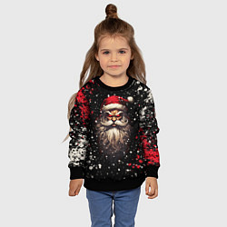 Свитшот детский Evil Santa Claus, цвет: 3D-черный — фото 2