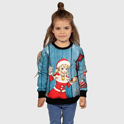 Свитшот детский Подарок от снегурочки, цвет: 3D-черный — фото 2