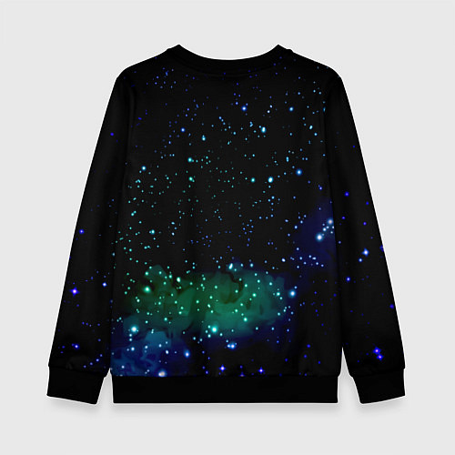 Детский свитшот Сейлор Мун - космос / 3D-Черный – фото 2