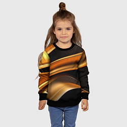 Свитшот детский Yellow black style, цвет: 3D-черный — фото 2