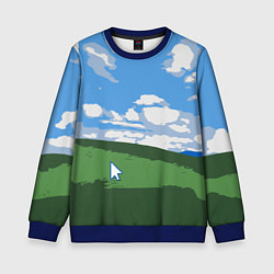 Свитшот детский Новый уродливый свитер от майков, цвет: 3D-синий