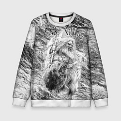 Детский свитшот Воин с топором и медведь