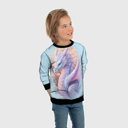 Свитшот детский Фэнтази дракон 2024, цвет: 3D-черный — фото 2