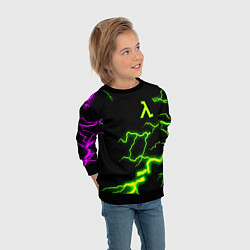 Свитшот детский Half life atom strom, цвет: 3D-черный — фото 2