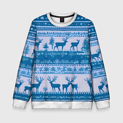 Детский свитшот Синие олени