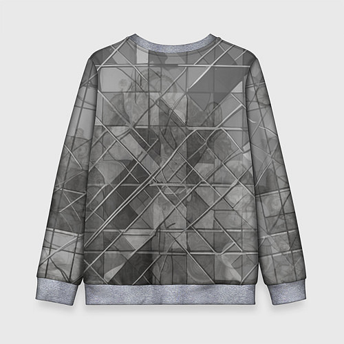 Детский свитшот Девушка в цилиндре / 3D-Меланж – фото 2