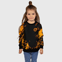 Свитшот детский Half life orange splash city 17, цвет: 3D-черный — фото 2