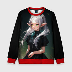 Свитшот детский Фриерен во тьме, цвет: 3D-красный