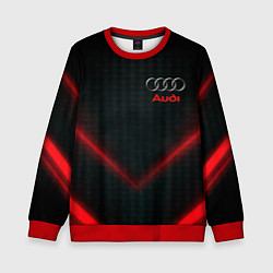 Свитшот детский Audi stripes neon, цвет: 3D-красный