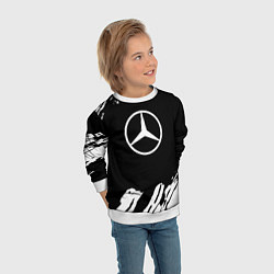 Свитшот детский Mercedes benz краски спорт, цвет: 3D-белый — фото 2