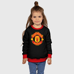 Свитшот детский Manchester United fc club, цвет: 3D-красный — фото 2