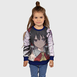 Свитшот детский Touhou Project Рейму Cute Сакура, цвет: 3D-синий — фото 2