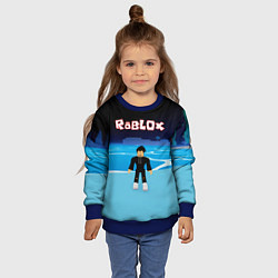 Свитшот детский Мальчик Роблокс, цвет: 3D-синий — фото 2