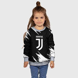Свитшот детский Juventus краски текстура, цвет: 3D-меланж — фото 2