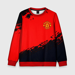 Свитшот детский Manchester United colors sport, цвет: 3D-красный