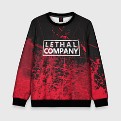 Свитшот детский Lethal Company: Red Trail, цвет: 3D-черный
