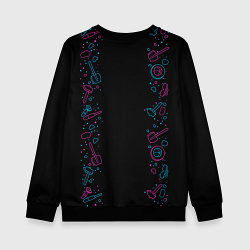 Детский свитшот Paleontologists dig dinosaurs / 3D-Черный – фото 2