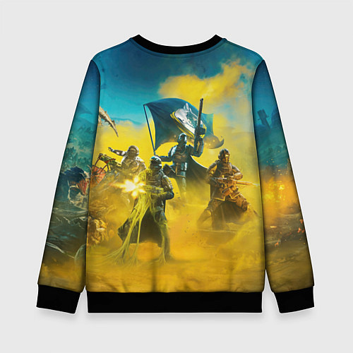 Детский свитшот Helldivers 2: Battle / 3D-Черный – фото 2