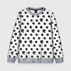 Свитшот детский Roblox pattern, цвет: 3D-меланж