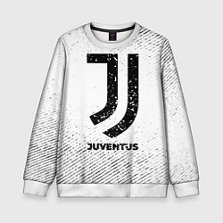 Детский свитшот Juventus с потертостями на светлом фоне
