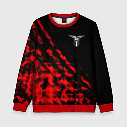 Свитшот детский Lazio sport grunge, цвет: 3D-красный