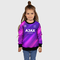 Свитшот детский Ajax legendary sport grunge, цвет: 3D-черный — фото 2