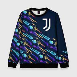 Свитшот детский Juventus градиентные мячи, цвет: 3D-черный