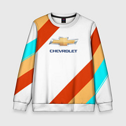 Свитшот детский Chevrolet line, цвет: 3D-белый
