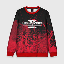 Детский свитшот Helldivers 2: Red Blood