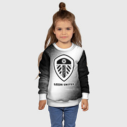 Свитшот детский Leeds United sport на светлом фоне, цвет: 3D-белый — фото 2