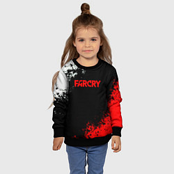Свитшот детский Farcry текстура краски, цвет: 3D-черный — фото 2