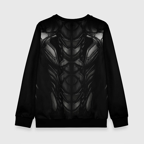 Детский свитшот Мускул / 3D-Черный – фото 2