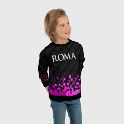 Свитшот детский Roma pro football посередине, цвет: 3D-черный — фото 2