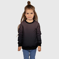 Свитшот детский Градиент тёмный бордовый, цвет: 3D-черный — фото 2