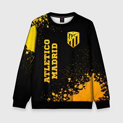 Детский свитшот Atletico Madrid - gold gradient вертикально