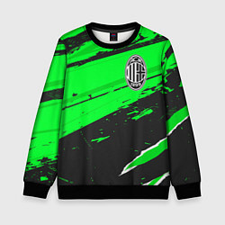 Свитшот детский AC Milan sport green, цвет: 3D-черный