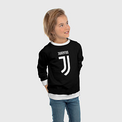 Свитшот детский Juventus sport fc белое лого, цвет: 3D-белый — фото 2