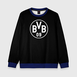 Свитшот детский Borussia sport fc белое лого, цвет: 3D-синий
