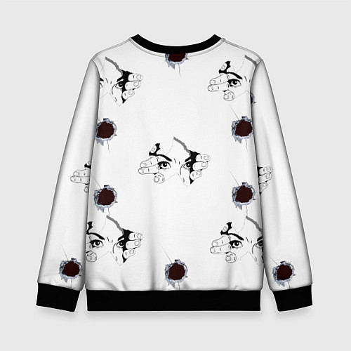 Детский свитшот Вырываются из футболки / 3D-Черный – фото 2