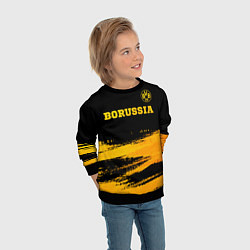 Свитшот детский Borussia - gold gradient посередине, цвет: 3D-черный — фото 2