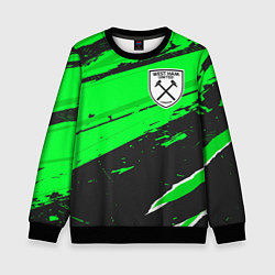 Свитшот детский West Ham sport green, цвет: 3D-черный